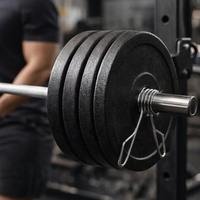 Colliers à ressort antidérapants pour haltères pour l'entraînement de musculation et de fitness