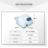 Micromotor Original Coreano 2028J OEM 105L+ Potente Lima Eléctrica 210 para Uñas de Gel, Pulidor de Uñas de 40000 RPM, Taladro Profesional para Manicura