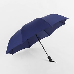 Wholesale Market Prices Black Coating Frame Customable logo Printed Automatic 3 Foldable <b>Umbrella</b> - Product Image 4