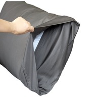 Taie d'oreiller Zenmoon minimaliste en bambou et bois, anti-acariens, motif uni, paire, confortable pour l'été, protection de coussin pour la maison