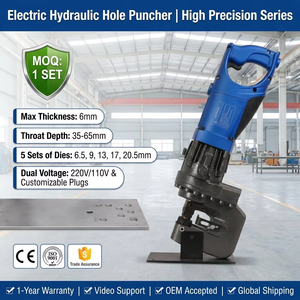 Punzonadora Eléctrica <span class=keywords><strong>OKEY</strong></span> ZHP-20 de Grado Industrial, Herramienta Hidráulica con Motor sin Escobillas, 220/110V, 1 Año de Garantía, 12KG, Segura y Fácil de Operar - Product Image 3