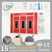 Cabine de peinture automobile sur mesure de 7 m avec four de séchage pour atelier de carrosserie CE ISO