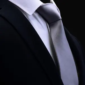 क्लासिक पुरुषों के काले नीले ठोस रंग रेशम टाई बुना Jacquard हस्तनिर्मित पुरुषों औपचारिक व्यापार के लिए नेकटाई Gravatas