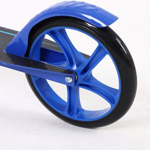 Trottinette pour enfants à deux roues pliable et réglable en hauteur, pour les enfants de 6 ans et plus, avec frein et planche à roulettes - Product Image 2