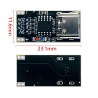 Carte leurre PD/QC Charge rapide Module de suralimentation USB Type-C Module de changement d'alimentation PD3.0/2.0 PPS/QC4 + QC3.0/2.0 FCP AFC ICs