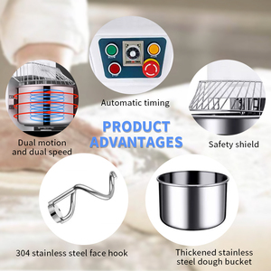 Công nghiệp xoắn ốc bánh mì dọc bột trộn nhiệm vụ nặng nề thép không gỉ tốc độ biến bột trộn im lặng bột trộn - Product Image 2