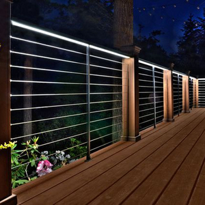 <span class=keywords><strong>Precio</strong></span> por Metro de Barandilla de Cable de Acero Inoxidable con Luz LED - Product Image 4