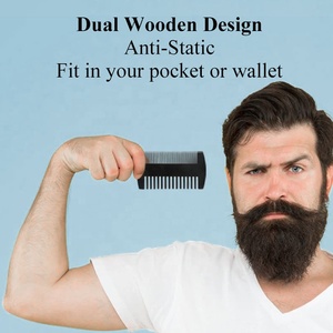 Abeis nhãn hiệu riêng người đàn ông Lược biểu tượng tùy chỉnh 100% heo rừng lông râu bàn chải và lược gỗ râu lược râu Kit Bộ Quà Tặng thiết lập - Product Image 5