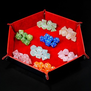 Jeu de dés multifaces Double couleur de haute qualité 1 jeu de sept pilules dés de jeu numériques dés acryliques pour l'usine de jeux de société - Product Image 5