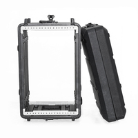 Flight case pour amplificateur en PE, profondeur 390 mm, 19 pouces, avec filet et mousse, personnalisable OEM/ODM, garantie 3 ans