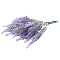Tanaman Hijau Buatan, Pot Bunga Lavender, Rangkaian Taman, Bunga Palsu Dekoratif, Tangkai Gandum, Lanskap Plastik