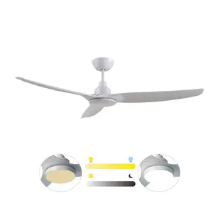 60 inch DC motor ceiling fan with 5-steps dimmable 20W LED light