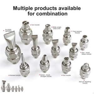 Boquilla Giratoria Ajustable de Acero Inoxidable, Conector Universal con Rosca de 1/8", 1/4", 3/8", 1/2", 3/4" para Limpieza con Spray - Product Image 5