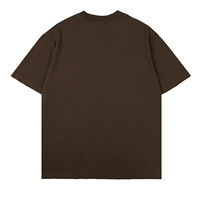 T-shirt ample pour homme, coupe oversize, 260g coton, anti-rétrécissement, manches courtes, design uni, pour les loisirs