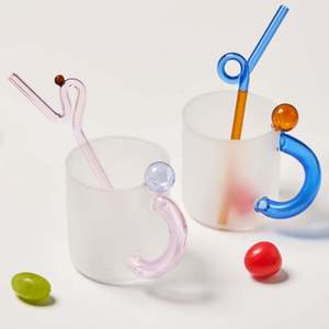 Vaso de Agua Minimalista de Vidrio Esmerilado Estilo Nórdico, para Leche, Cerveza, Jugo, Café, Uso Diario en el Hogar - Product Image 3