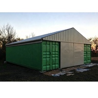 Abri de conteneur certifié CE 20FT 40FT, kit de toit en acier étanche pour conteneur, abri de stockage portable