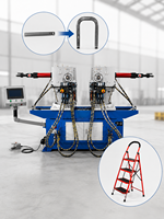 Machine de cintrage automatique à double tête pour tubes, idéale pour les rails avant d'échelles domestiques en aluminium