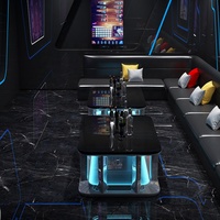 Meubles de table de bar/café pour discothèque, karaoké, bar, décoration d'intérieur pour salle de KTV moderne et luxueuse Table de comptoir pour cocktail, bière et vin