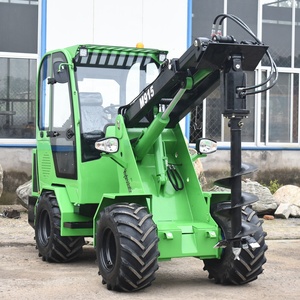 Transmisión hidráulica de 1,5 toneladas, tracción en las 4 ruedas, Mini Tractor agrícola articulado, <span class=keywords><strong>pequeño</strong></span> cargador de ruedas frontal, compacto, <span class=keywords><strong>precio</strong></span> múltiple - Product Image 4