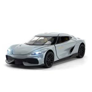 Die Casting 1:32 <span class=keywords><strong>Gemera</strong></span> Supercar alta simulación Diecast Metal aleación modelo coche sonido luz tirar hacia atrás colección juguete regalos - Product Image 1