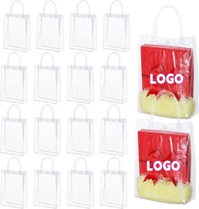 Bolsas de Regalo Transparentes Personalizadas con Asa, Bolsa de PVC con Lazo para Navidad, Pascua, Bodas, Baby Shower, Fiestas de Cumpleaños - Product Image 6