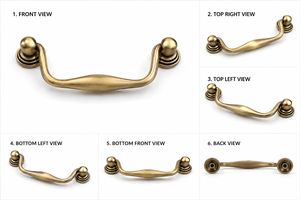 DECO Puller Cabinet Handle Premium Solid Brass Furniture Handle for Drawer <b>Wardrobe</b> Cupboard Kitchen Cabinet <b>Hardware</b> - Product Image 4