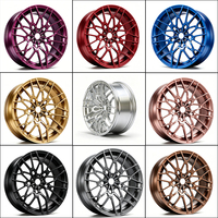 Jantes de course forgées en alliage de magnésium sur mesure 19 pouces 5x112/5x120 à cinq branches pour Audi RS Mercedes AMG TCR Sports Cars - Certifiées mondialement