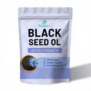 Capsule di Olio di Semi di Cumino Nero Naturale Solilan Integratore per la Salute del Sistema Immunitario <span class=keywords><strong>e</strong></span> della Pelle con Vitamina <span class=keywords><strong>E</strong></span> - Product Image 6