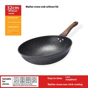 Maifanite-Poêle Wok antiadhésive de conception classique sans fumée et universelle pour cuisinière à induction, poêles à frire ménagères et poêles de gros - Product Image 5