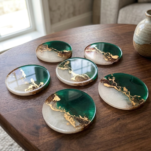 Custom Designer Bone Inlay 5mm Thick Multi-Size Coasters Placemats Hotel Bar Classic Style <b>Table</b> Decorative Coffee Tea Display - Product Image 3