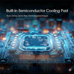 Chargeur de voiture sans fil magnétique Qi2 15W, charge rapide, support de téléphone stable, lumière RVB, radiateur de refroidissement semi-conducteur PC - Product Image 6