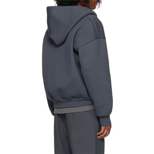 Sweat à capuche zippé pour homme Topshow, durable, personnalisé, 100% coton, 400 g/m², écologique, surdimensionné, en molleton français, 400 g/m² - Product Image 2