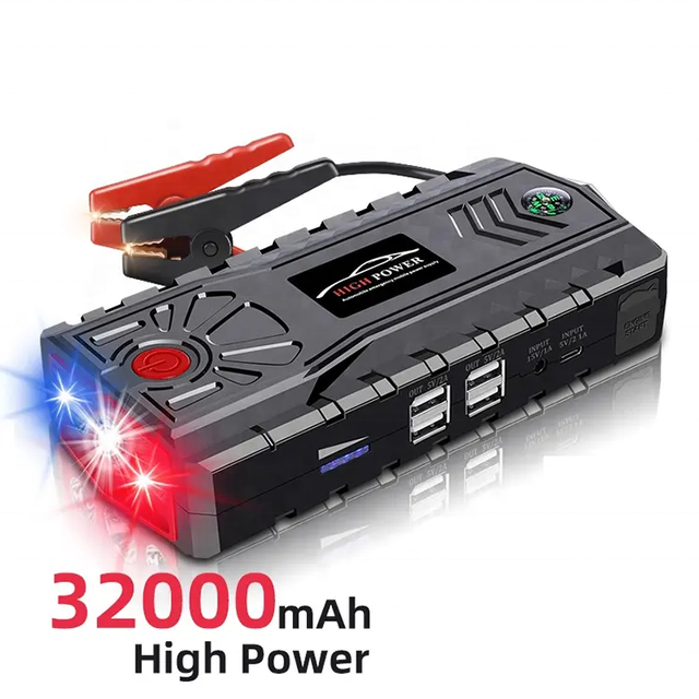 Car Jump Starter Power Bank Multi-Function Portable 12V Lithium Battery Car Jump Starter