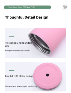 Mới Tùy Chỉnh <span class=keywords><strong>500Ml</strong></span> Tự Động Cốc Đôi Tường 304 Thép Không Gỉ Chân Không Cách Nhiệt Cốc Cốc Cà Phê Với Nắp Và Rơm Thể Thao Ngoài Trời - Product Image 3