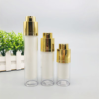 Flacons pompe cosmétiques de luxe ronds et carrés sans air de 15 ml, 30 ml, 50 ml – Flacons cosmétiques en plastique sans air