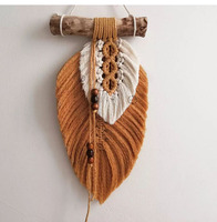 Main Boho Grand Macramé Tenture Murale Feuille pour La Décoration De La Maison Merveilleux Accessoires Tapisserie Salon Chambre