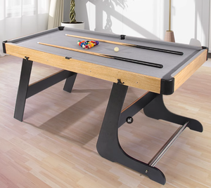 Table de <span class=keywords><strong>billard</strong></span> pliante de 6 pieds Table de <span class=keywords><strong>billard</strong></span> en bois pour bâton de queue de Sport d'intérieur pour le jeu de fête Club gain de place - Product Image 3