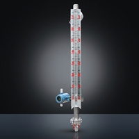 Jauge de niveau à clapet magnétique en acier inoxydable haute précision personnalisable pour la mesure du niveau d'eau dans les liquides conducteurs 0~10m