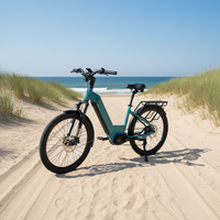 Vélo électrique urbain à enjambement bas de 26 pouces avec moteur central Bafang