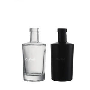 Bouteille en verre clair classique de 100 ml pour vodka, tequila, liqueur, gin, avec bouchon et boîte, idéale pour l'emballage d'huile d'olive - Vente en gros - Product Image 2