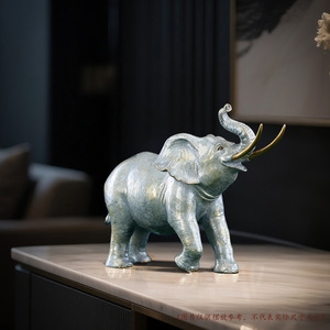 Copper World <b>Elephant</b> Figurine Silver Gray Handmade Artistic Decor For Home Office Desktop <b>Gift</b> - Product Image 1