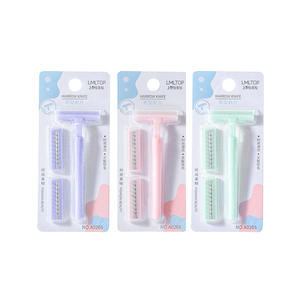 Rasoir manuel double lame en acier inoxydable LMLTOP pour femmes, pour l'épilation des aisselles - Product Image 2