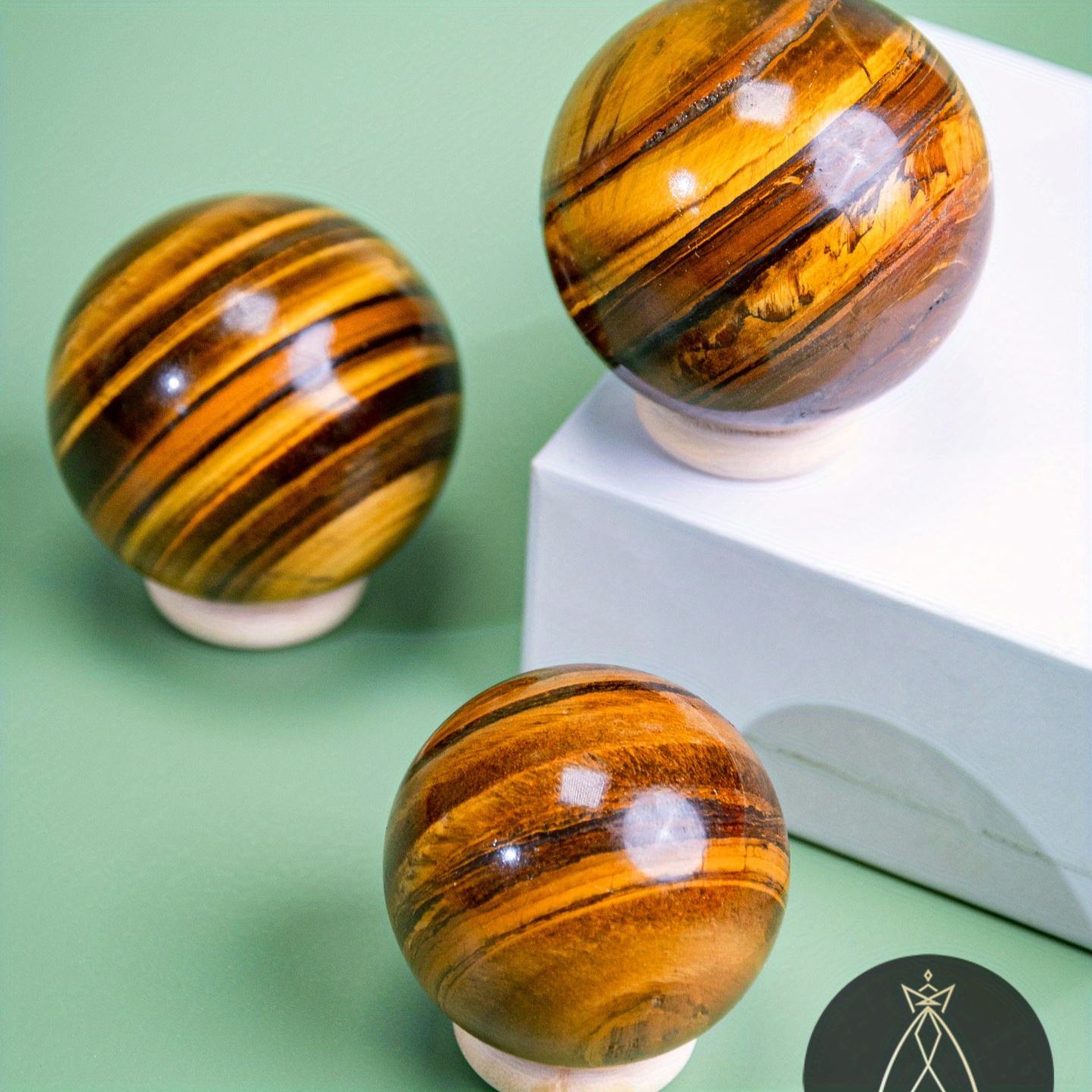 Yellow tiger eye sphere