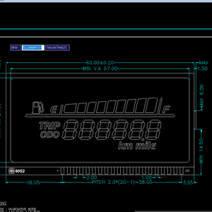 หน้าจอ LCD สำหรับ Honda <span class=keywords><strong>PCX</strong></span> 125/150 LCD Vario รุ่นเก่าหรือ VA LCD Vario รุ่นเก่า - Product Image 3
