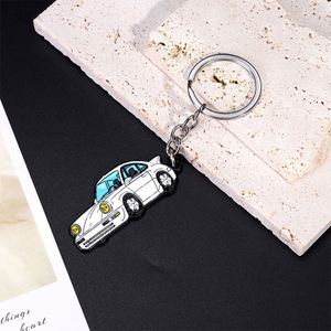 Imaiwill <b>Custom</b> Elegant Vintage Fashion Metal Turbo <b>Keychain</b> for Lovers Uv Printed Classic Car Model Collection Wholesale Mg - Product Image 3