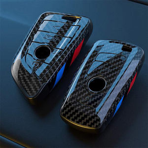 เคสกุญแจรถยนต์ลายคาร์บอนไฟเบอร์ ABS สำหรับ BMW X3 X5 X6 F30 F34 F10 F20 G20 G30 G01 G02 G05 F15 F16 ซีรีส์ 1 3 5 7 - Product Image 1