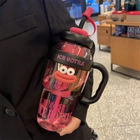 Gobelet Géant Ice King pour l'été - Design de haute qualité pour filles - Grande tasse à eau avec paille