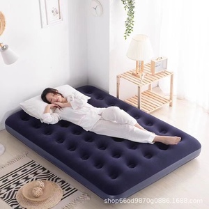 <span class=keywords><strong>Matelas</strong></span> pneumatique carré pliable portable pour la maison, simple ou double, 10 mm d'épaisseur, avec pompe intégrée, pour la <span class=keywords><strong>plage</strong></span>, le camping, en PVC - Product Image 3
