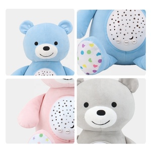 Juguete de chupete de bebé de animales de peluche con luz y música, juguete de peluche de bebé de oso encantador con proyector de luz nocturna chupete <span class=keywords><strong>para</strong></span> dormir - Product Image 3