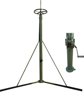 Field Use Aluminum Alloy6063B Manual Winch Telescopic Mast <strong>Tower</strong> 12m <strong>15m</strong> 16m 18m 20m 25m for <strong>Antenna</strong> - Product Image 2